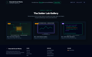 Emeraldglass gallery content page
