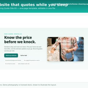 Home Cleaning — original marketplace product preview 1
