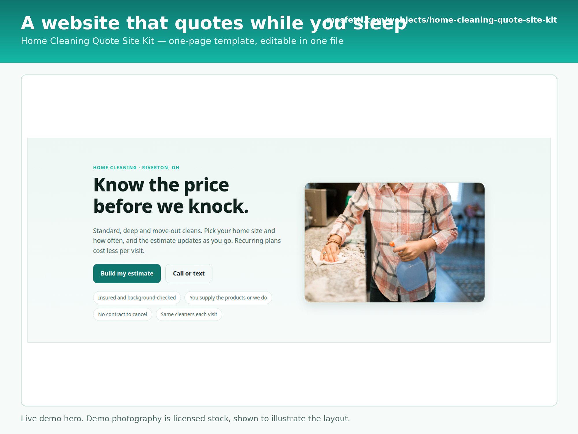 Home Cleaning — original marketplace product preview 1