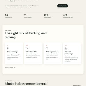 Lumen Agency small business template — original marketplace preview 1