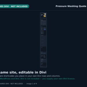 Pressure Washing Divi — original marketplace product preview 1