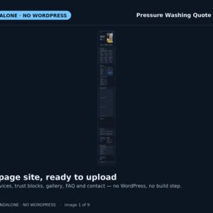 Pressure Washing Standalone — original marketplace product preview 1