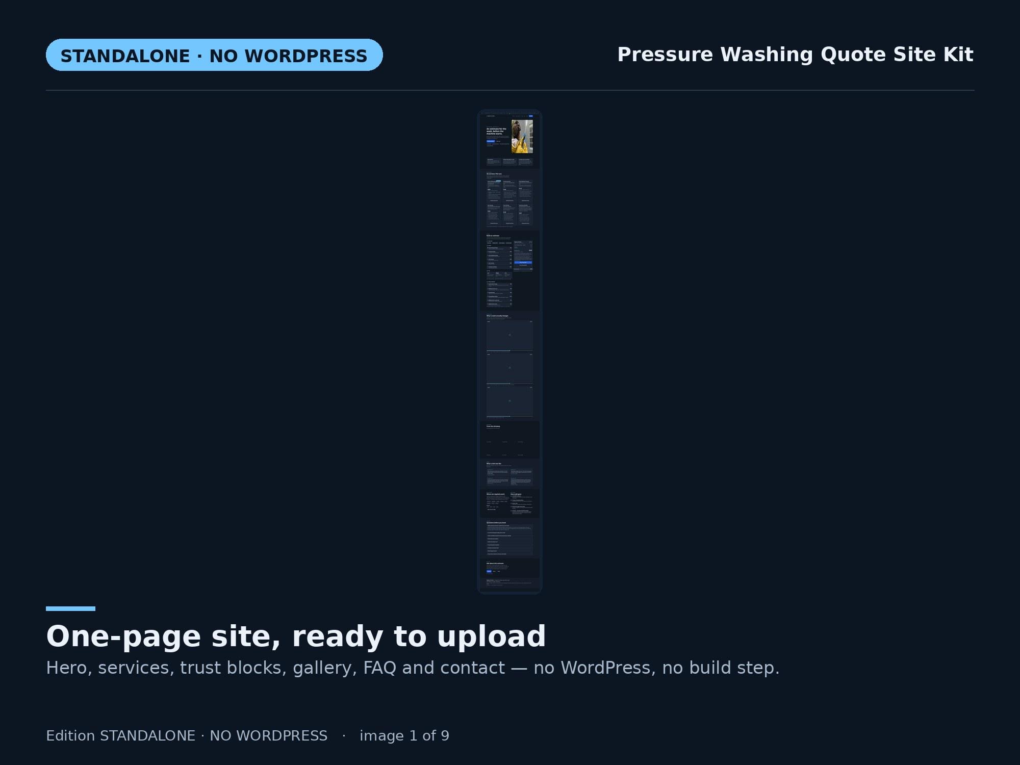 Pressure Washing Standalone — original marketplace product preview 1