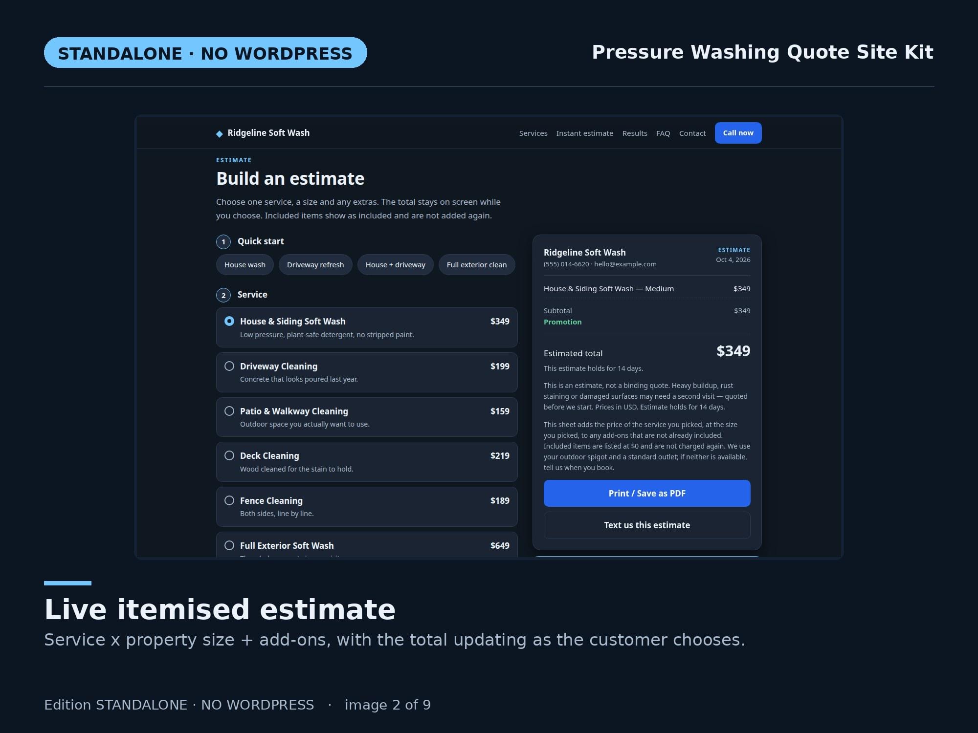 Pressure Washing Standalone — original marketplace product preview 2
