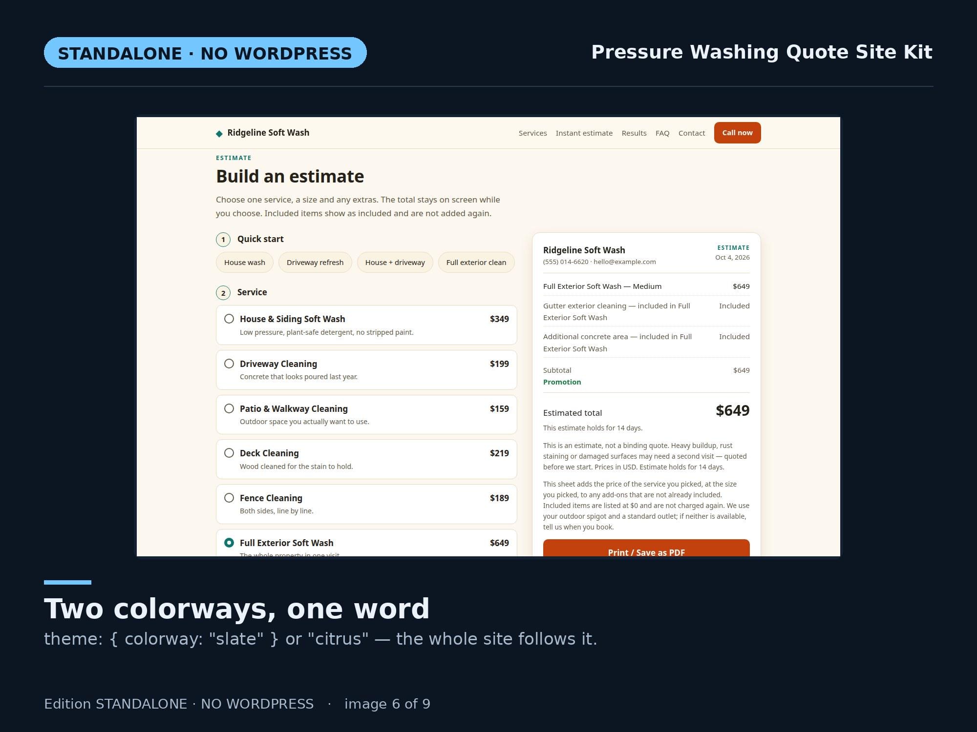 Pressure Washing Standalone — original marketplace product preview 6