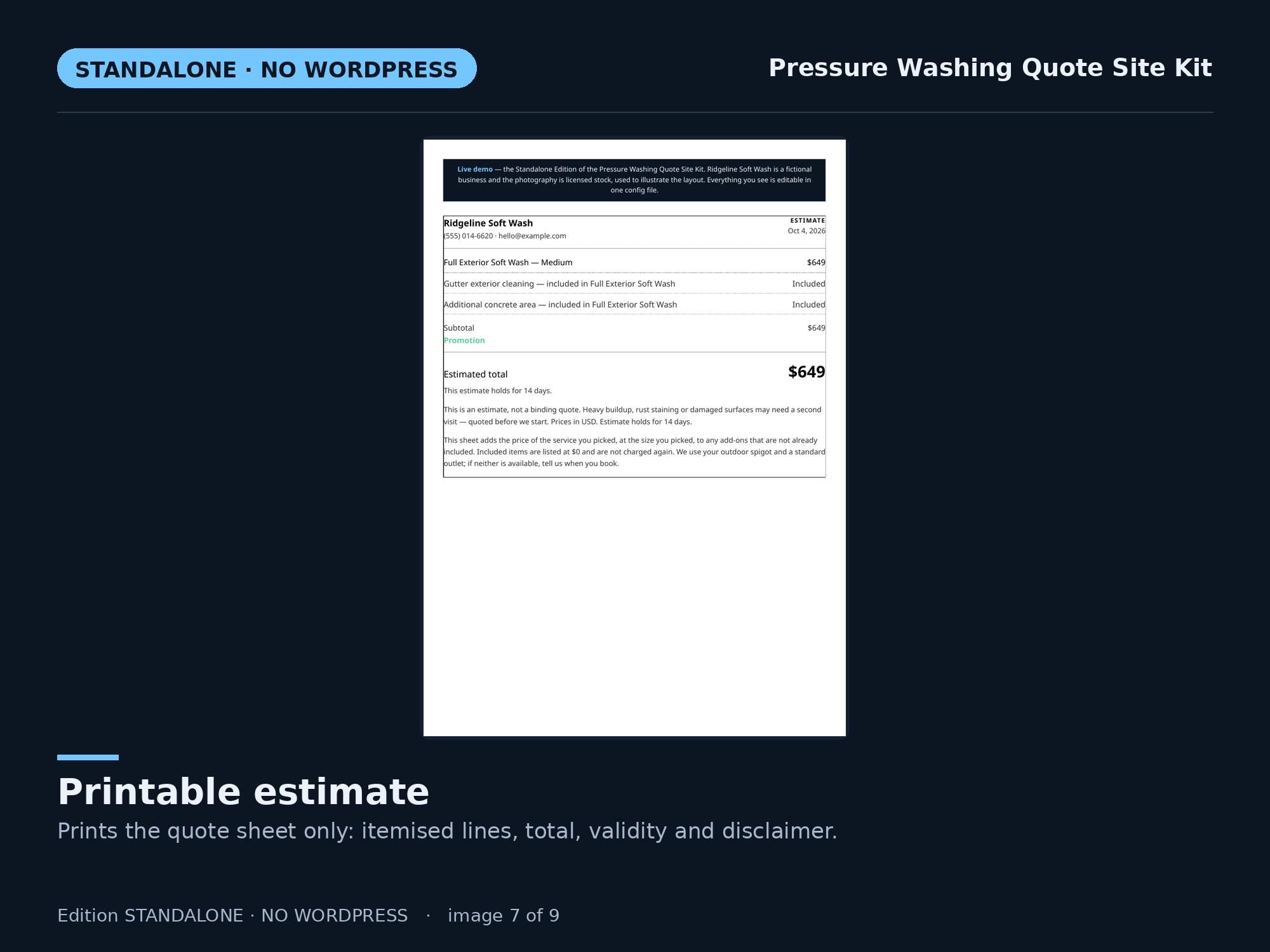 Pressure Washing Standalone — original marketplace product preview 7