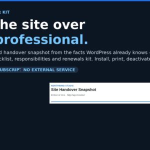 SiteBrief Handover Kit — original marketplace product preview 1