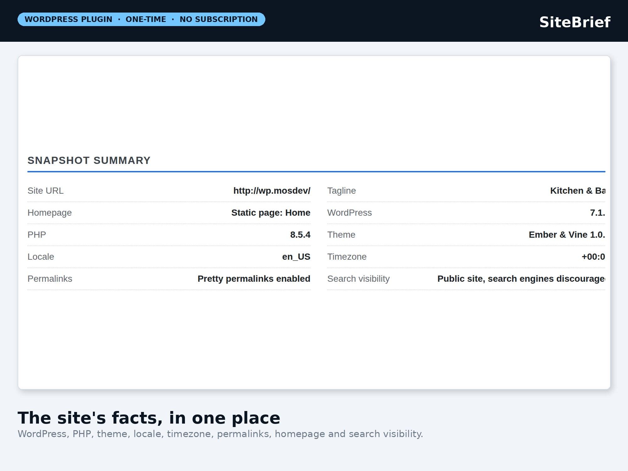 SiteBrief Handover Kit — original marketplace product preview 4